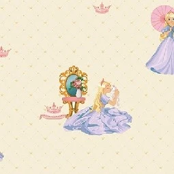 Adawall Ada Kids Bej Prenses Desenli 8910-1 Duvar Kağıdı 10 M²