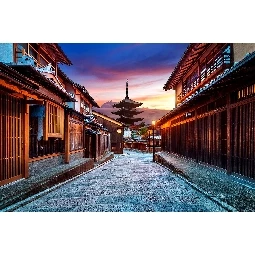 3d Manzara Japonya Evleri Ve Sokakları