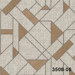 Decowall Tudor Kahve Bej Modern Geometrik Desenli 3508-06 Duvar Kağıdı 16.50 M²