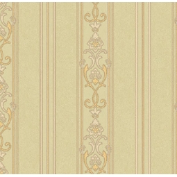 Adawall Rumi Koyu Bej Klasik Süslemeli Çizgi Desenli 6805-4 Duvar Kağıdı 10.60 M²