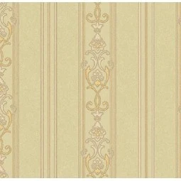 Adawall Rumi Koyu Bej Klasik Süslemeli Çizgi Desenli 6805-4 Duvar Kağıdı 10.60 M²