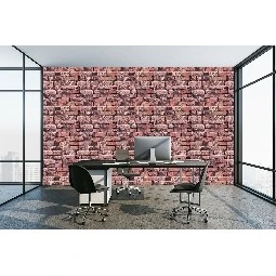 Golden Forever 3 Boyutlu Kiremit Gri Siyah Yığma Tuğla Desenli 19212 Duvar Kağıdı 5 M²