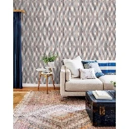 Decowall Orlando Kahve Krem Geometrik Baklava Desenli 1507-05 Duvar Kağıdı 16.50 M²