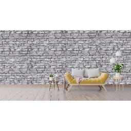 Vertu Bergama 3 Boyutlu Gri Kahve Eskitme Tuğla Desenli 914-1 Duvar Kağıdı 16.50 M²