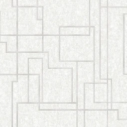 Adawall Octagon Beyaz Modern Geometrik Desenli 1202-1 Duvar Kağıdı 10,60 M²