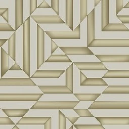 Ugepa (fransız) Galactik 3 Boyutlu Kahverengi Altın Geometrik Desenli L85808 Duvar Kağıdı 5 M²