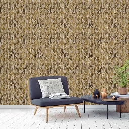 Duka By Hakan Akkaya Açık Kahverengi Zemin Kahve Gold Geometrik Desenli 20195-2 Duvar Kağıdı 10.60 M²