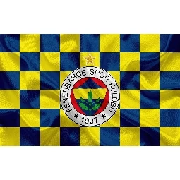 3d Manzara Damalı Fenerbahçe Bayrak Poster