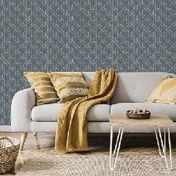 Ugepa (fransız) Galactik 3 Boyutlu Gri Altın Şerit Tasarım Geometrik Desenli L94019 Duvar Kağıdı 5 M²