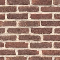 Ugepa (fransız) Roll İn Stones 3 Boyutlu Kırmızı Kahve Tuğla Taş Desenli J66608 Duvar Kağıdı 5 M²