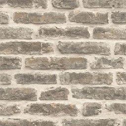 Ugepa (fransız) Roll İn Stones 3 Boyutlu Koyu Bej Eskitme Tuğla Taş Desenli J17918 Duvar Kağıdı 5 M²