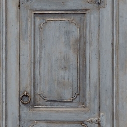 Ugepa (fransız) Home 3 Boyutlu Mavi Ahşap Kapı Desenli L11701 Duvar Kağıdı 5 M²