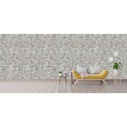 Ugepa (fransız) Roll İn Stones 3 Boyutlu Gri Kesme Kare Taş Desenli J86009 Duvar Kağıdı 5 M²