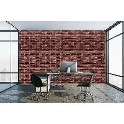 Gmz 3D Elemental Kiremit Gri 3 Boyutlu Tuğla Desenli 42004-4 Duvar Kağıdı 16.50 M²