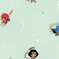 Adawall Ada Kids Açık Yeşil Wonder Woman Karekter Desenli 8912-2 Duvar Kağıdı 10 M²