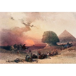 3d Manzara Antik Mısır Çöl Savaşı Poster Duvar Kağıdı