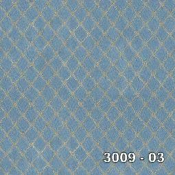 Decowall Armani Mavi Gold Retro Geometrik Baklava Desenli 3009-03 Duvar Kağıdı 16.50 M²