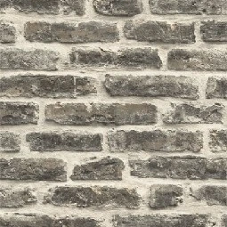 Ugepa (fransız) Roll İn Stones 3 Boyutlu Kahve Bej Eskitme Tuğla Taş Desenli J17919 Duvar Kağıdı 5 M²