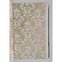 Golden Black Gold Zemin Üstüne Beyaz Motifli Damask Desenli 41293 Duvar Kağıdı 16.10 M²