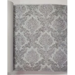 Maxwall Cappadocia Koyu Gri Klasik Motifli Damask Desenli 42-006 Duvar Kağıdı 16.50 M²