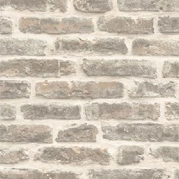Ugepa (fransız) Roll İn Stones 3 Boyutlu Bej Eskitme Tuğla Taş Desenli J17907 Duvar Kağıdı 5 M²