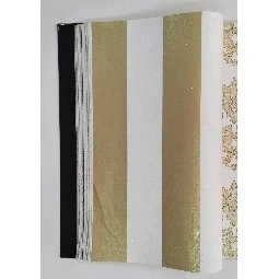 Golden Black Krem Gold Kabartma Dokulu Çizgili Desenli 41243 Duvar Kağıdı 16.10 M²