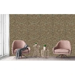 Adawall Rumi Kahve Koyu Gri Motifli Damask Desenli 6808-4 Duvar Kağıdı 10.60 M²