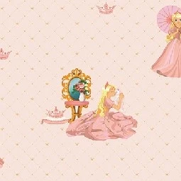 Adawall Ada Kids Pembe Prenses Desenli 8910-2 Duvar Kağıdı 10 M²