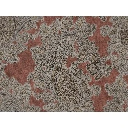 Murella Canova (italyan) Bordo Gri Siyah Kabartma Doku Şal Desenli M2002 Duvar Kağıdı 7 M²