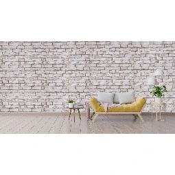Vertu Bergama 3 Boyutlu Krem Kahve Eskitme Tuğla Desenli 914-2 Duvar Kağıdı 16.50 M²