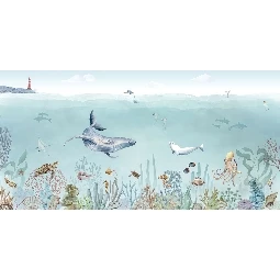 3d Manzara Deniz Altı Çocuk Poster Duvar Kağıdı