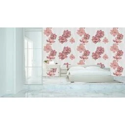 Gmz Vav Collection Gri Vizon Lila Çiçek Desenli 42315-3 Duvar Kağıdı 16.50 M²