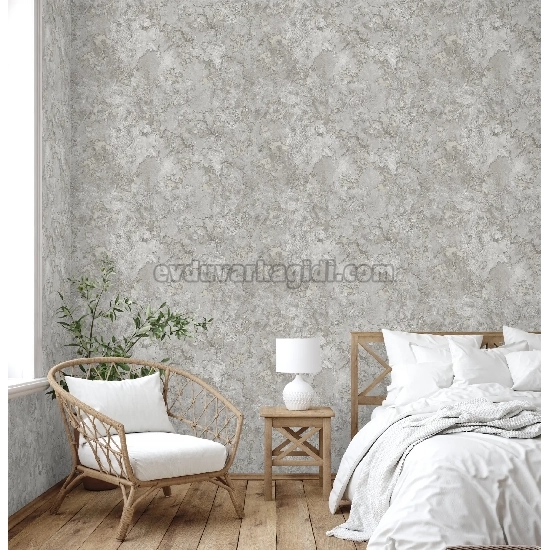Adawall İcon Açık Gri Bej Beton Mermer Desenli 24109-2 Duvar Kağıdı 16.50 M²