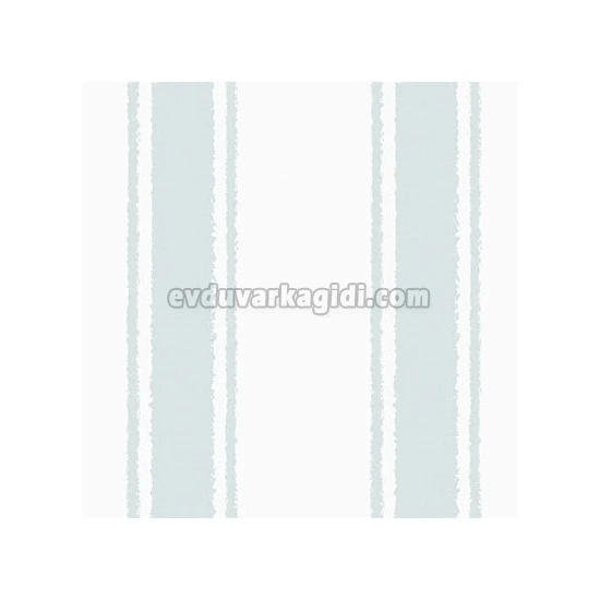 Adawall Ada Kids Mavi Beyaz Çizgi Desenli 8900-1 Duvar Kağıdı 10 M²