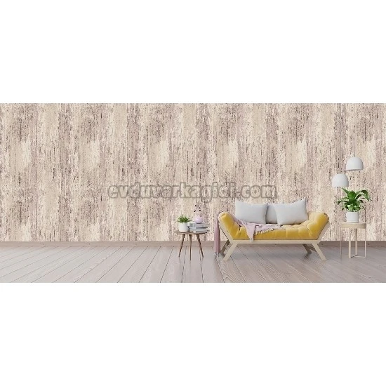 Bella Wallcoverings Gri Kahve Eskitme Desenli YG30606 Duvar Kağıdı 16.50 M²