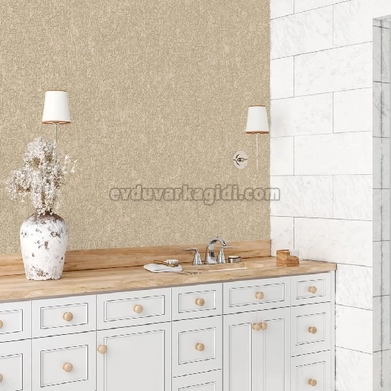 Adawall Dante Koyu Krem Dokulu Düz Desenli 1408-4 Duvar Kağıdı 10.60 M²