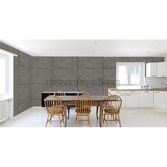 Adawall Octagon Koyu Gri Duvar Beton Desenli 1214-3 Duvar Kağıdı 10,60 M²