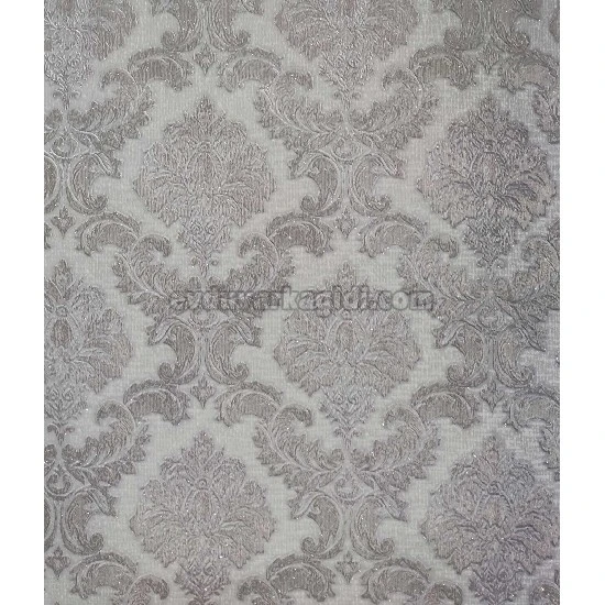 Maxwall Cappadocia Koyu Gri Klasik Motifli Damask Desenli 42-006 Duvar Kağıdı 16.50 M²