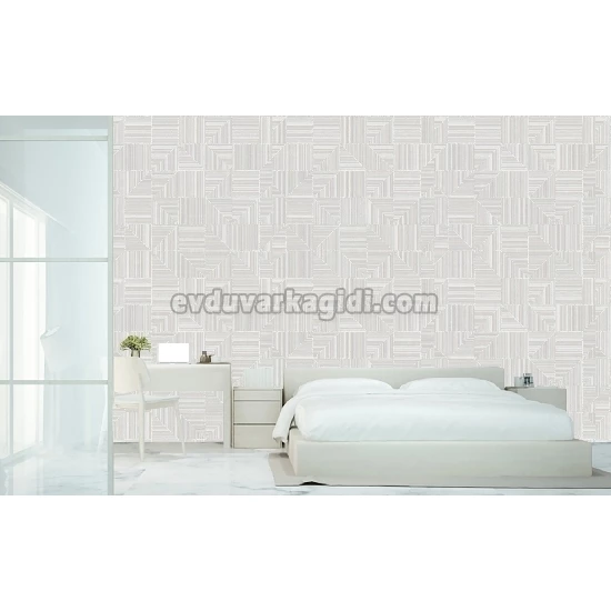 Adawall Omega Beyaz Geometrik Desenli 23209-1 Duvar Kağıdı 16.50 M²