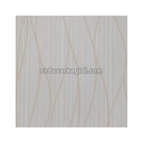 Golden Flamingo Kahve Simli Geometrik Dalgalı Desen 17513 Duvar Kağıdı 5 M²