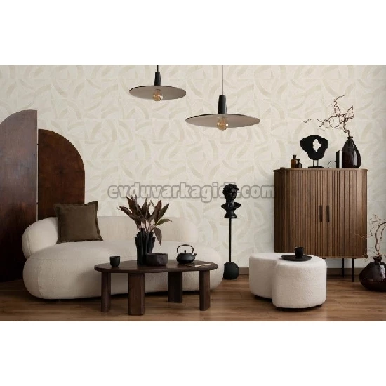Adawall Icon Krem Modern Geometrik Desenli 24101-2 Duvar Kağıdı 16.50 M²