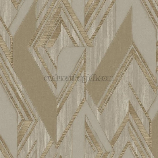 Adawall Octagon Kahverengi Modern Geometrik Desenli 1205-4 Duvar Kağıdı 10,60 M²