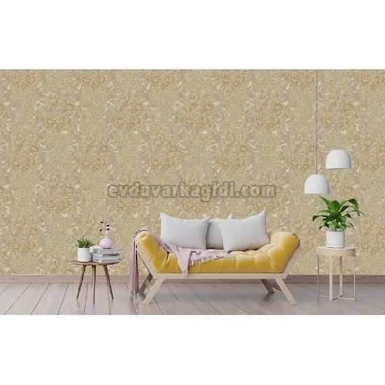 Adawall Seven Bej Çiçek Figürlü Rokoko Damask Desenli 7805-3 Duvar Kağıdı 16.50 M²