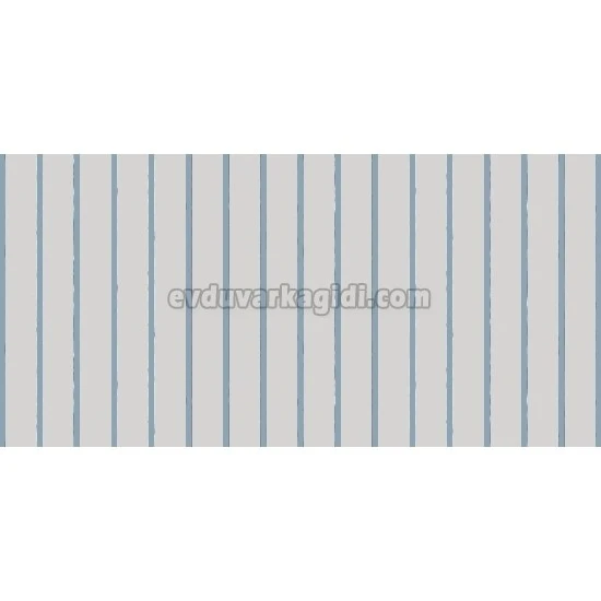 Gmz Vav Collection Gri Mavi Çizgi Desenli 42302-6 Duvar Kağıdı 16.50 M²