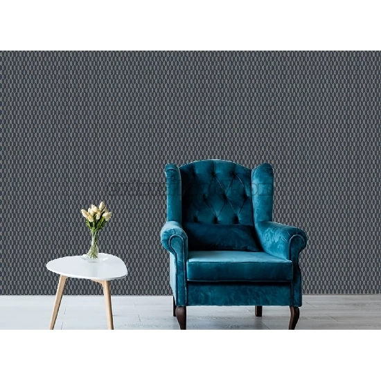 Adawall Omega Lacivert Krem Modern Geometrik Desenli 23208-6 Duvar Kağıdı 16.50 M²