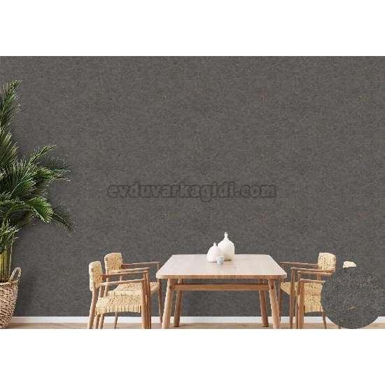 Adawall Roka Koyu Gri Asimetrik Çizgi Desenli 23107-5 Duvar Kağıdı 16.50 M²