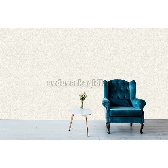 Adawall Seven Açık Bej Keten Kumaş Dokulu Düz Desenli 7816-5 Duvar Kağıdı 16.50 M²