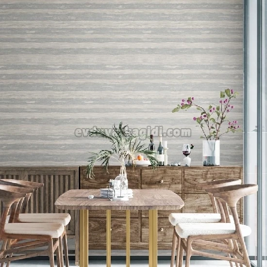 Adawall Vera Gri Çizgi Desenli 1506-5 Duvar Kağıdı 16.50 M²