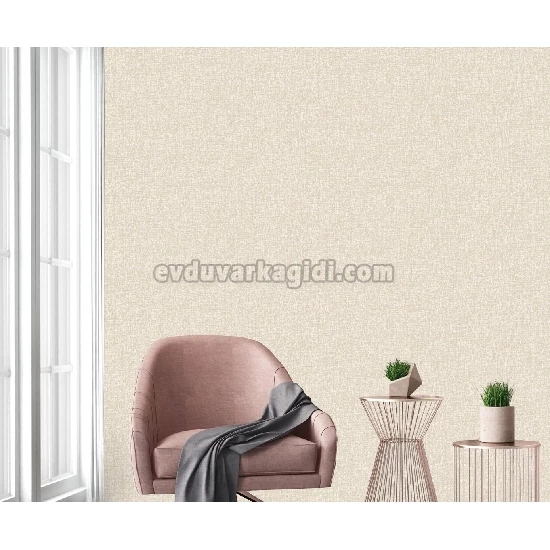 Adawall Roka Krem Düz Desenli 23109-4 Duvar Kağıdı 16.50 M²