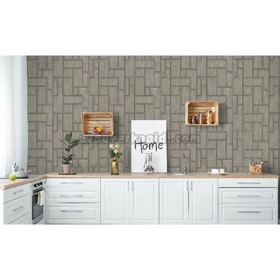 Adawall Roka Koyu Gri Geometrik Desenli 23108-4 Duvar Kağıdı 16.50 M²